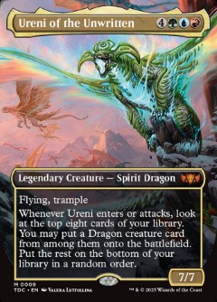 Ureni of the Unwritten Tarkir- Dragonstorm Commander Alternate Art